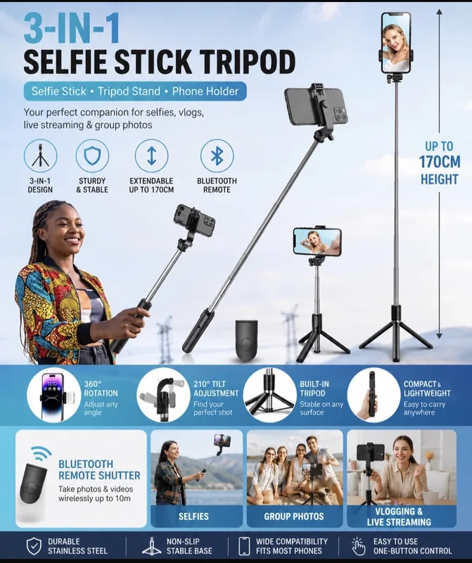 Tripod/selfie stick