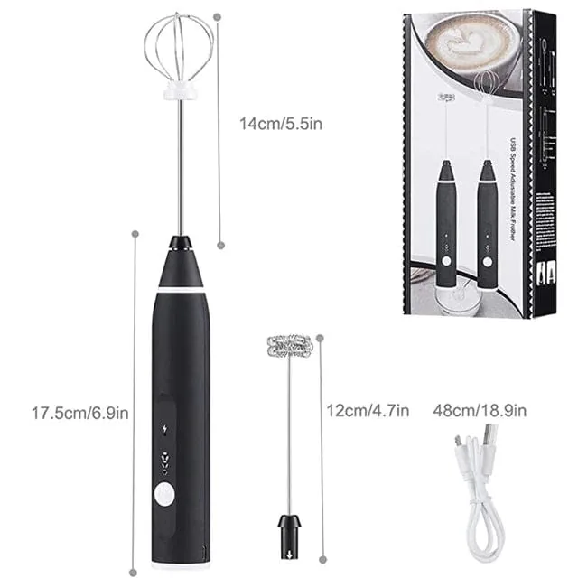2in1 whisk Rechargable coffee frother now