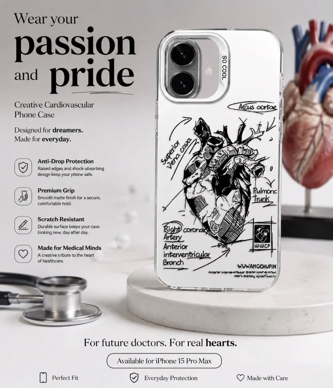Creative Cardiovascular model Heart Medical Phone Case