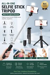 Selfie Stick Telescopic Travel Handheld Tripod
