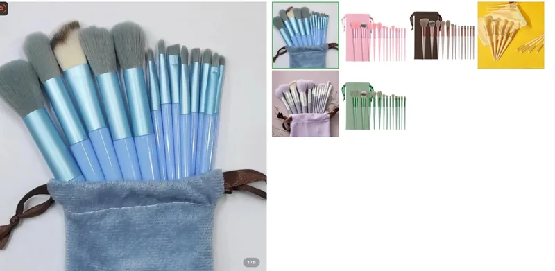 13-piece makeup brush set
