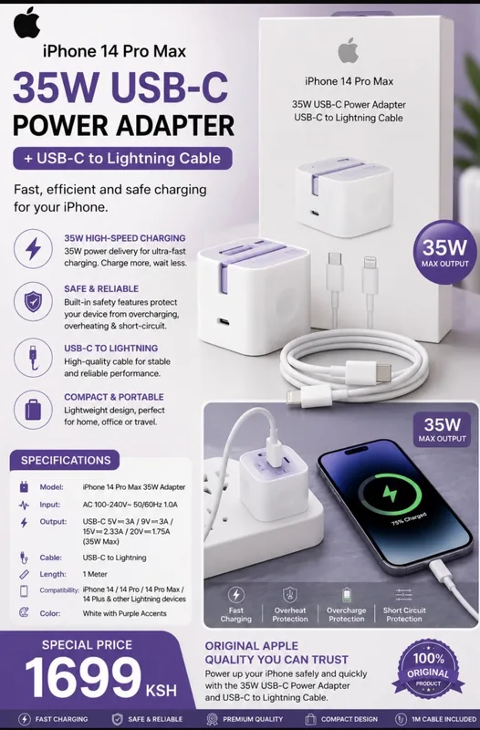 Original IPhone charger 35W